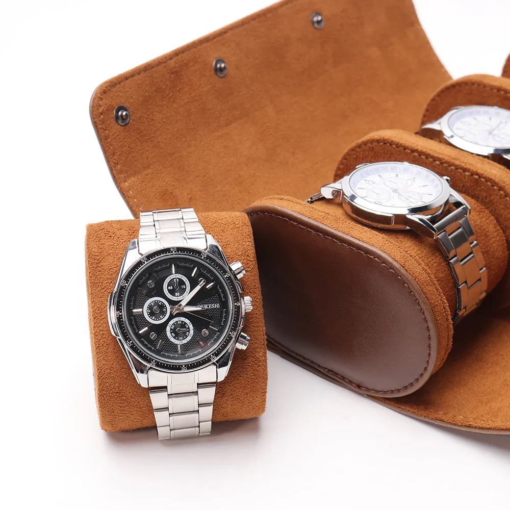 Estuche de piel para relojes