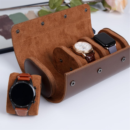 Estuche de piel para relojes